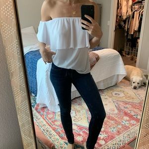 Show me your Mumu Strapless Top